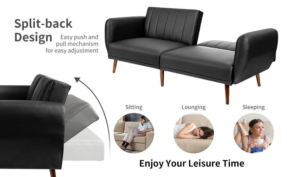 split back reclining sofa