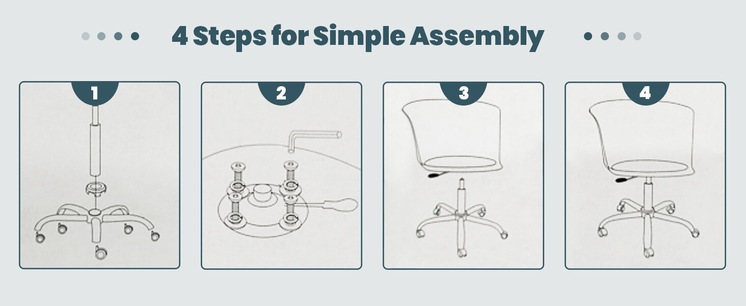 armless office chair