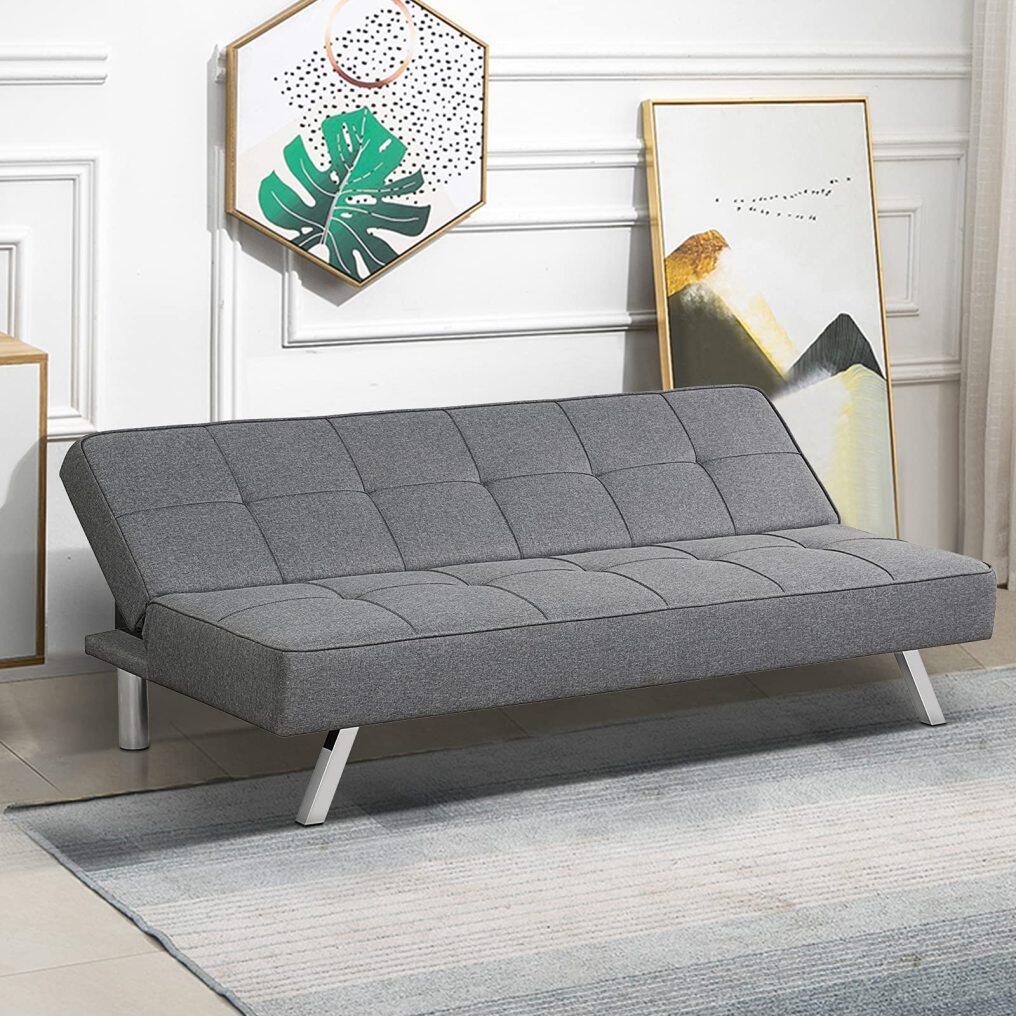 KOMFOTT 3 Seater Convertible Sofa Bed with 3 Adjustable Angles