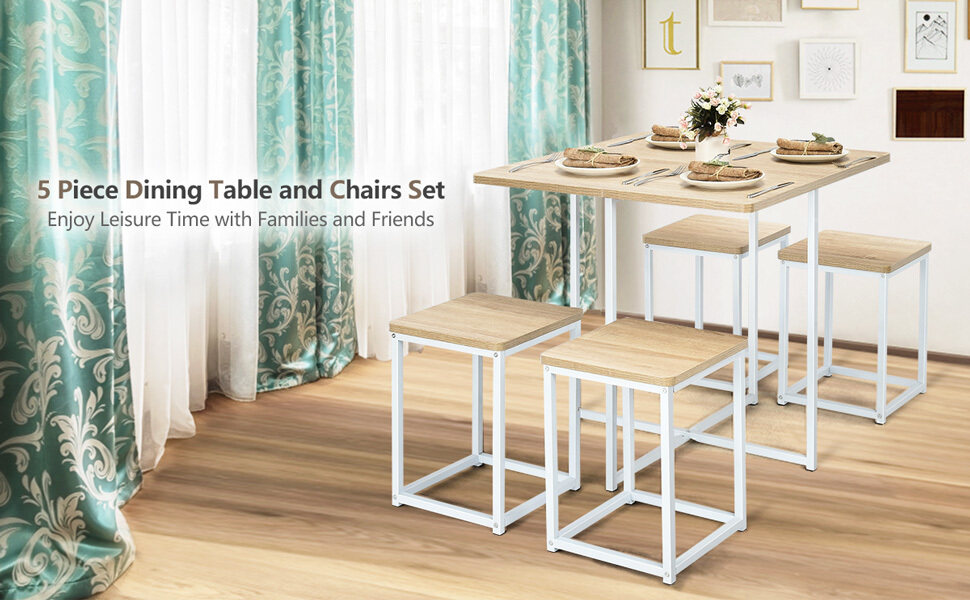 5 Piece Dining Table Set