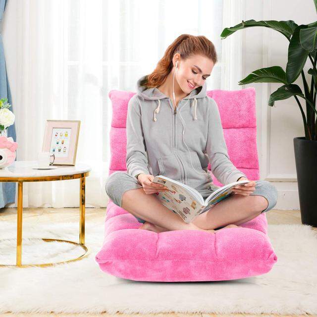 KOMFOTT Floor Chairs for Adults - Floor Gaming Chair with Back Support, 14 Adjustable Position