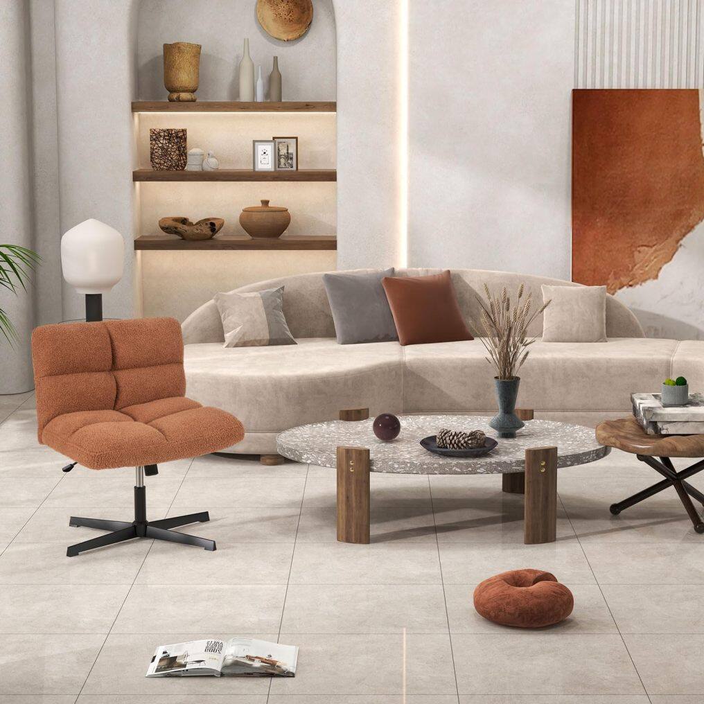 KOMFOTT Criss Cross Chair, Height Adjustable Computer Swivel Office Chair