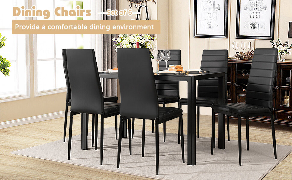 set of 6 dining chairs