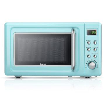 ARLIME Small Microwave 0.7Cu.ft 700 Watt Countertop Microwave with 5 Micro Power Defrost Auto Cooking Function arlime