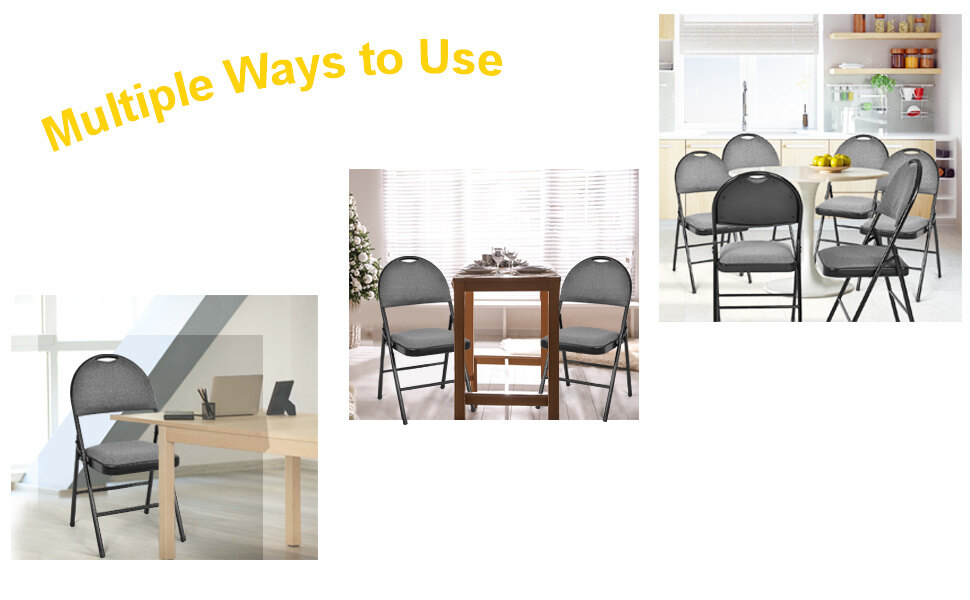 folding chairs 6 pack