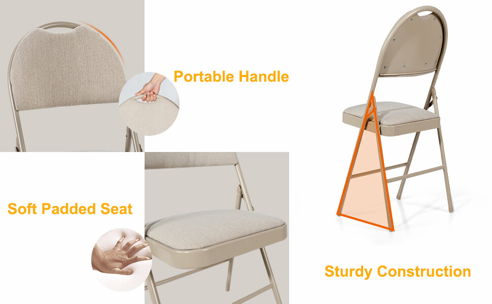 folding chairs 6 pack