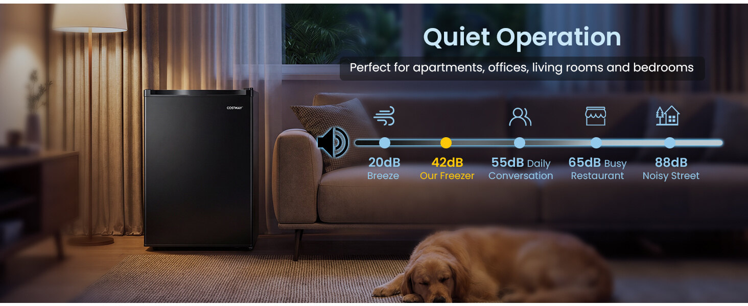 Compact Upright Mini Freezer