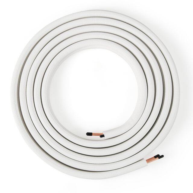Copper Pipes Tubing with 3-Layer Insulation for Mini Split Air Conditioner (25Ft 1/4" and 3/8")
