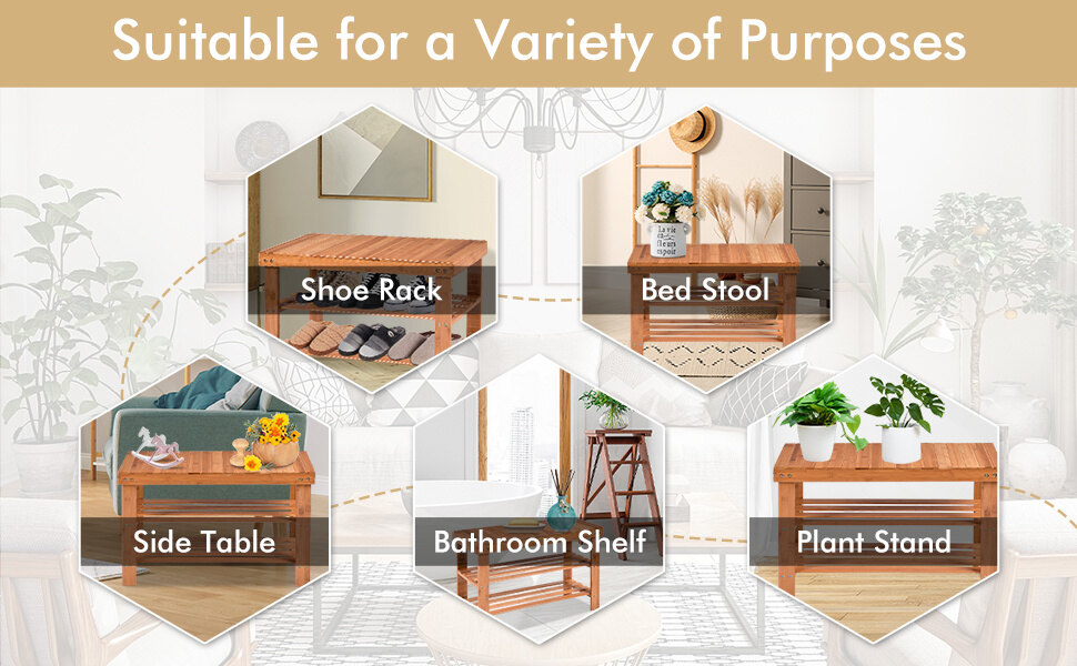 Bamboo Shoe Rack