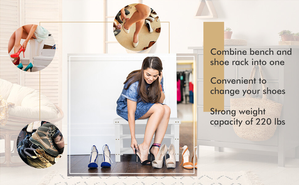 Bamboo Shoe Rack