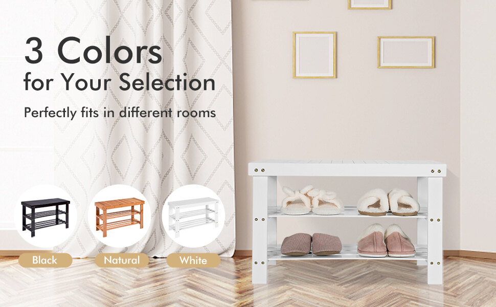 Bamboo Shoe Rack