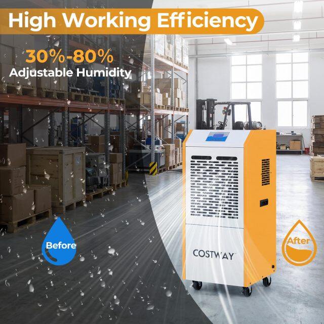 290 Pints Commercial Dehumidifier with Pump
