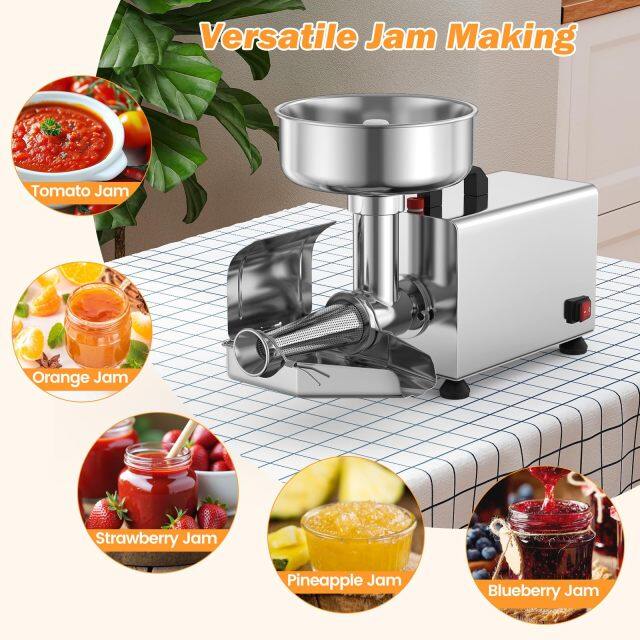 450W Electric Tomato Strainer for Strawberry & Blueberry Jam