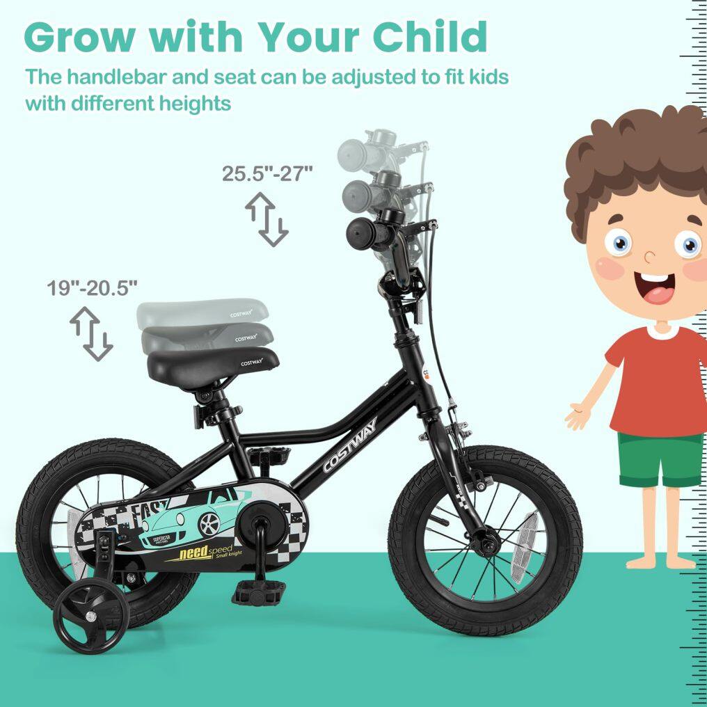 12/14/16/18 Inch Kids Bike w/Removable Training Wheels