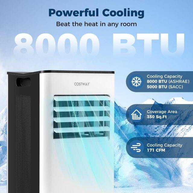 Portable Air Conditioner 8000/10000 BTU AC Unit for up to 350 sq.ft