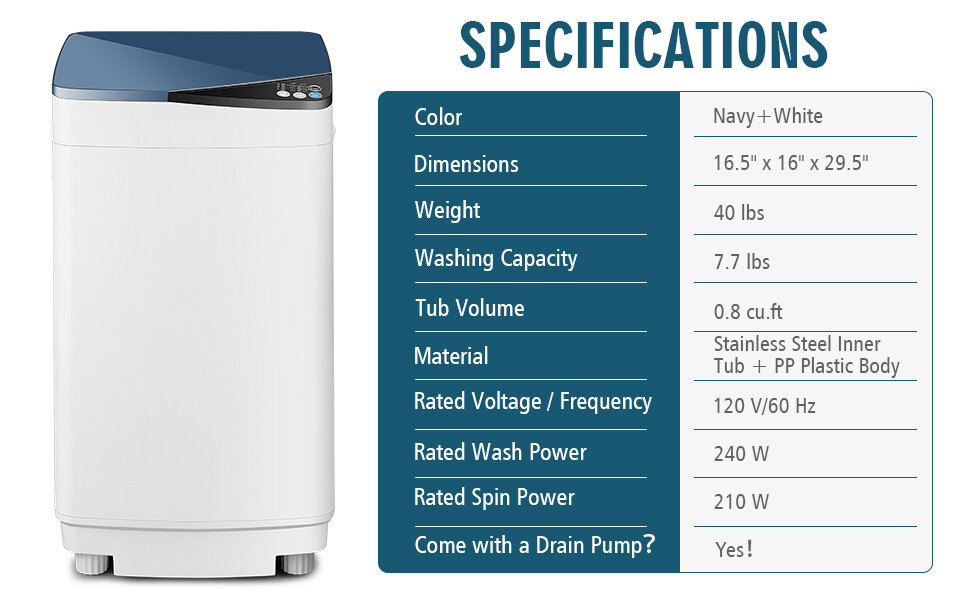 2 in 1  Portable Washing Machine