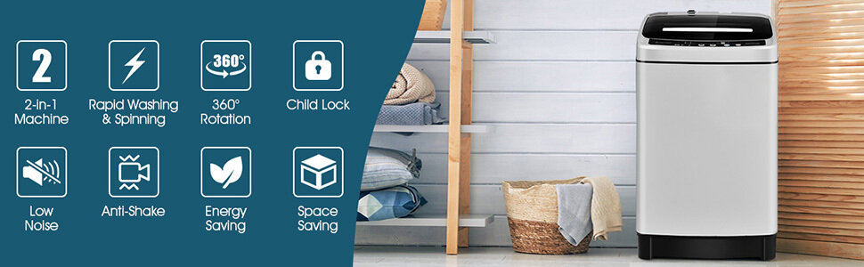 2 in 1 Full-Automatic Washing Machine