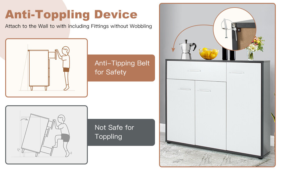 Buffet Sideboard Storage Cabinet