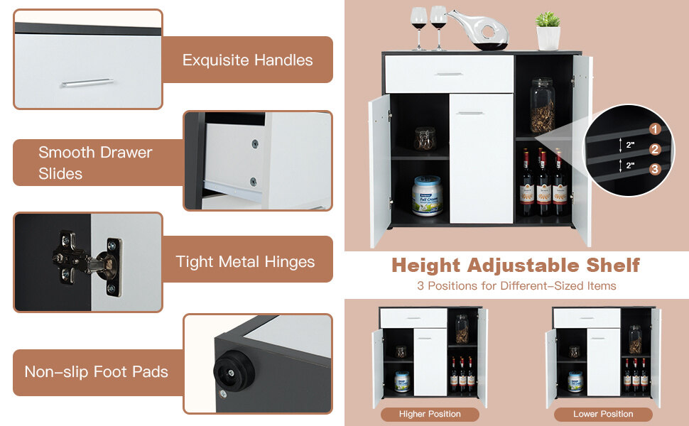 Buffet Sideboard Storage Cabinet