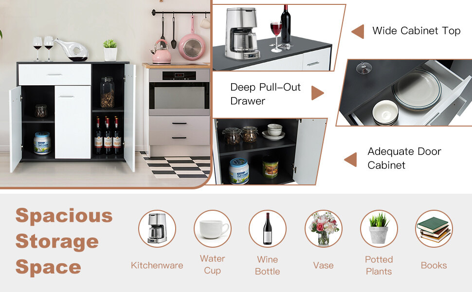 Buffet Sideboard Storage Cabinet