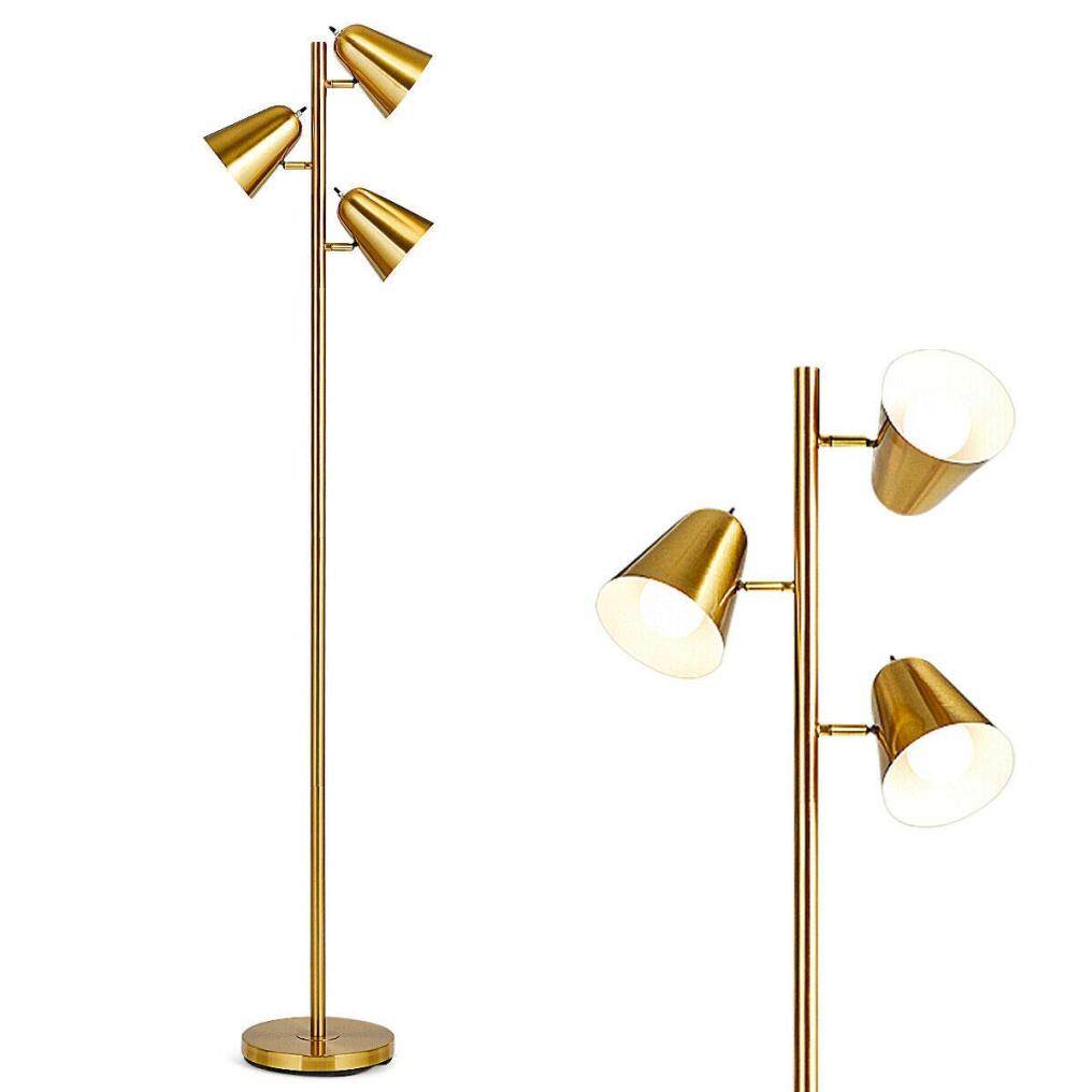 ARLIME 3-Light Floor Lamp, 64” Mid Century Modern Standing Tall Pole Lamp