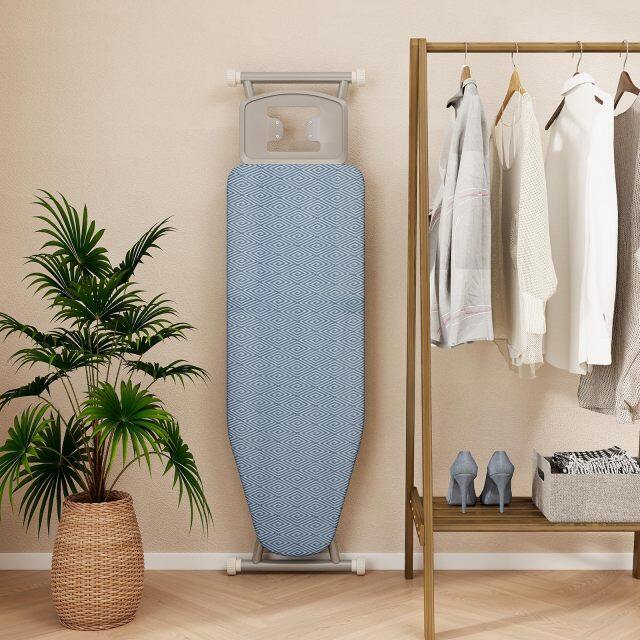 Foldable Ironing Board 57" x 16.5" Heavy-Duty Ironing Stand w/ 7 Adjustable Heights