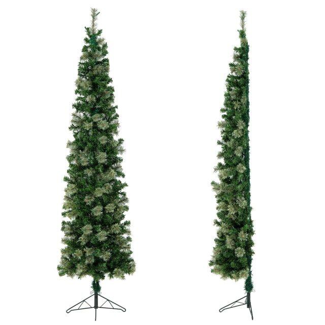 7FT Prelit Half Christmas Tree with 403 Branch Tips & 150 Lights