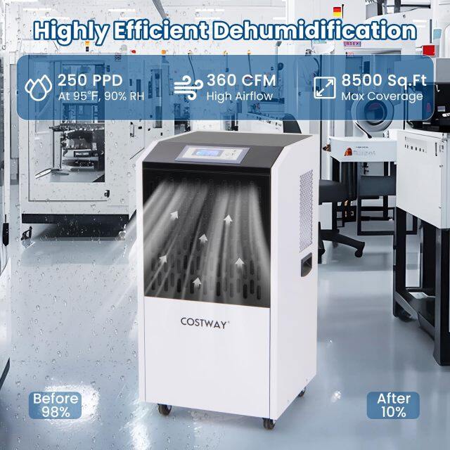 ARLIME 250 Pints Commercial Dehumidifier with Drain Hose