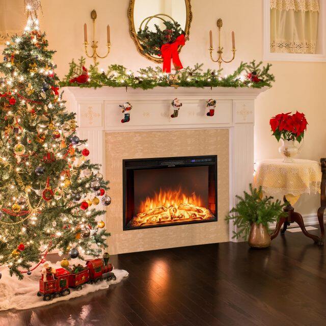 26 Inches Electric Fireplace with Remote Control