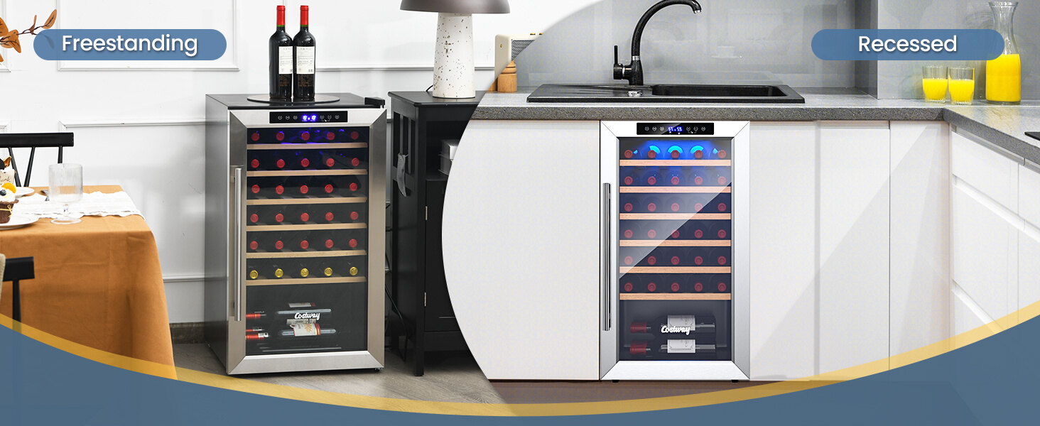 built-in wine cooler