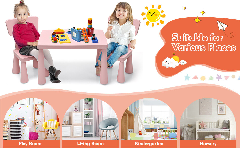 Kids Table and Chairs Set