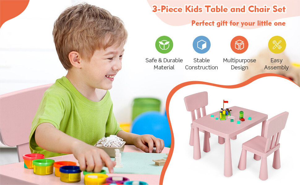 Kids Table and Chairs Set