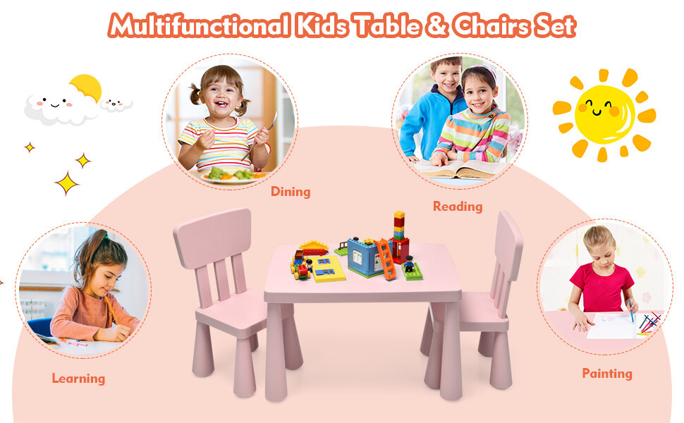 Kids Table and Chairs Set