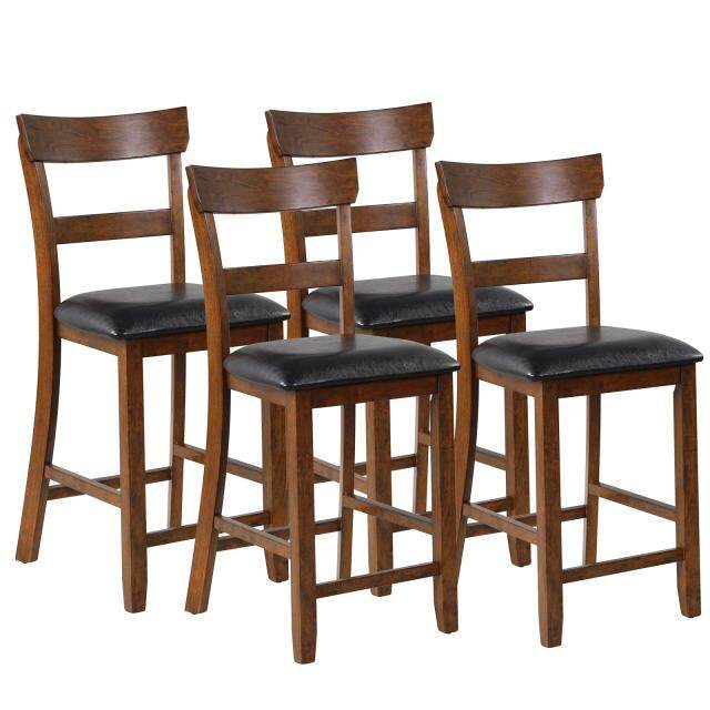 25.5 Inch Counter Height Chair with Backrest