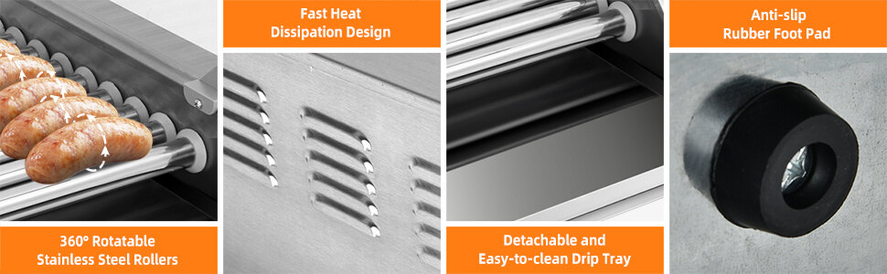 Commercial Household Hot Dog Rotisserie