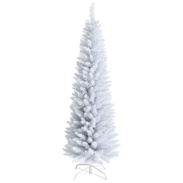 6 Ft Unlit Snow Flocked Christmas Tree with 340 Branch Tips