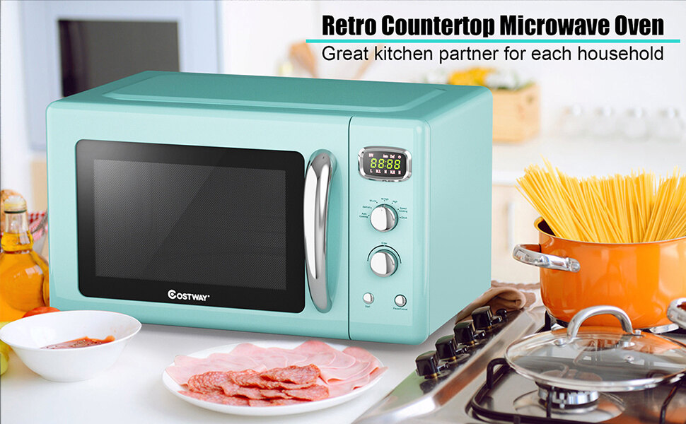 Retro Countertop Microwave Oven