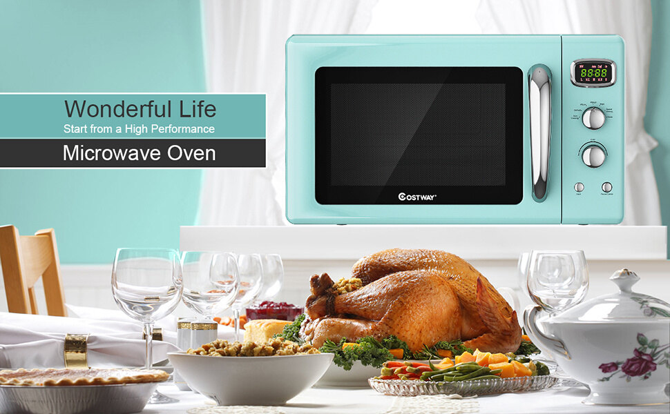 Retro Countertop Microwave Oven