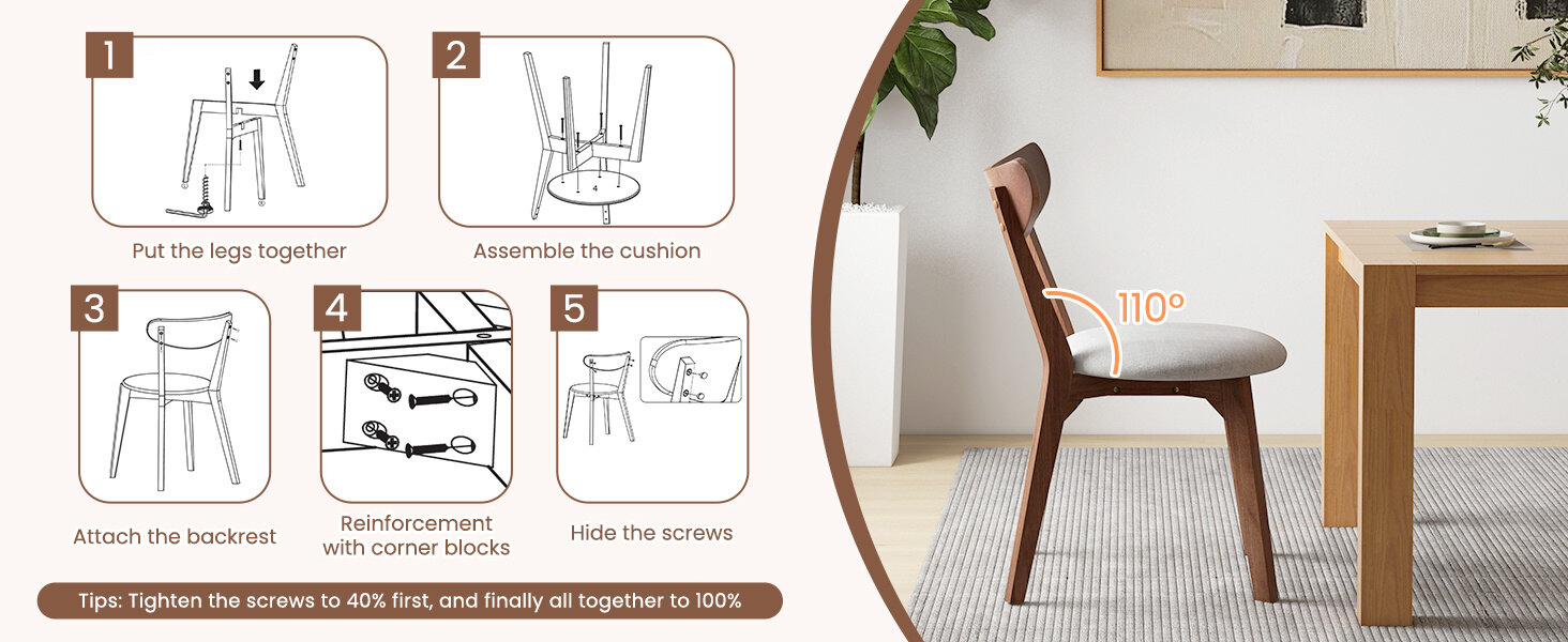 wooden dining chairs