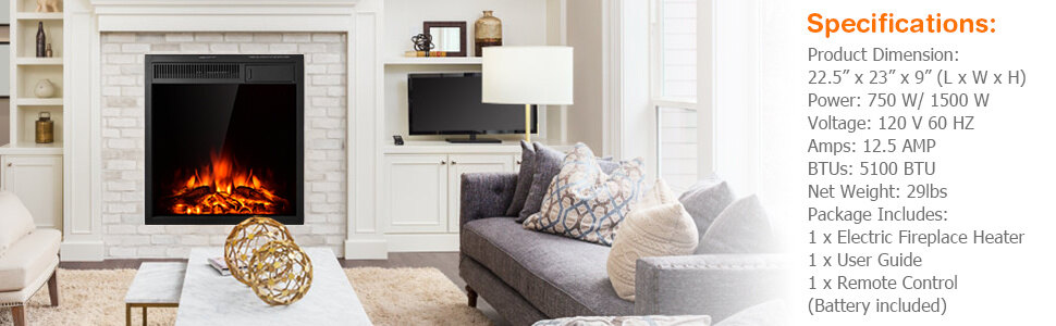 electronic electric fire place