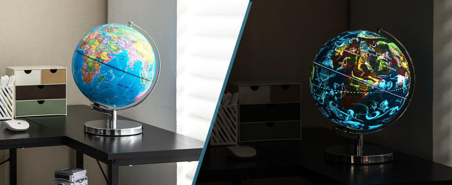 Illuminated World Globe