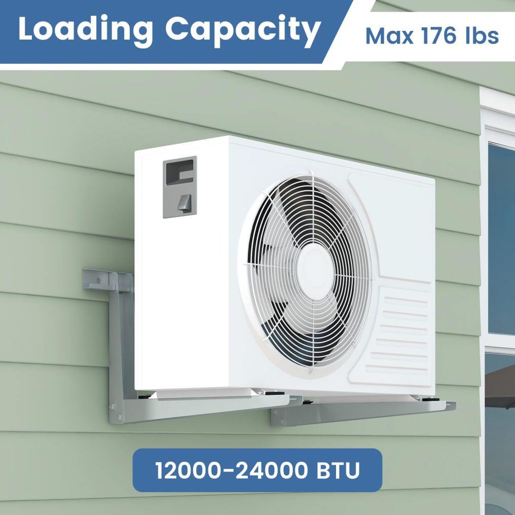 ARLIME Mini Split Wall Mounting Bracket for 6000-24000 BTU Universal Ductless Air Conditioners AC and Heat Pump Systems