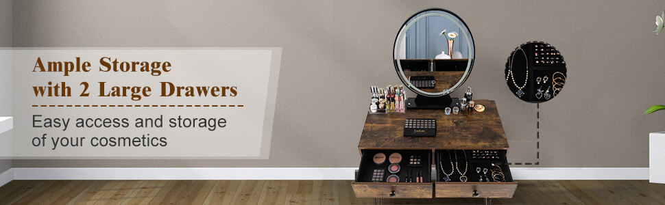 makeup dressing table