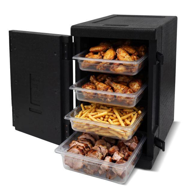 91 Qt Insulated Food Pan Carrier Non-Electrical Hot Box