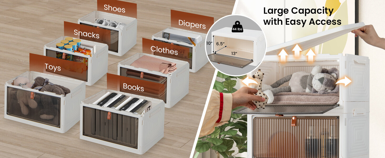 storage bins with lid