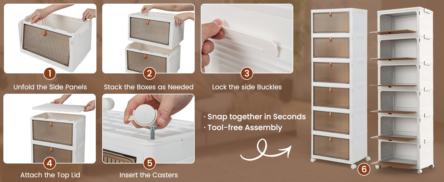 storage bins with lid