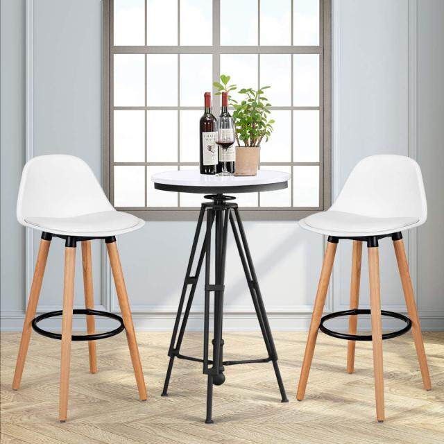Bar Stools Set of 2/4 Modern Armless Kitchen Stool