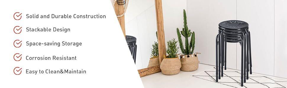 Stackable Metal Stool