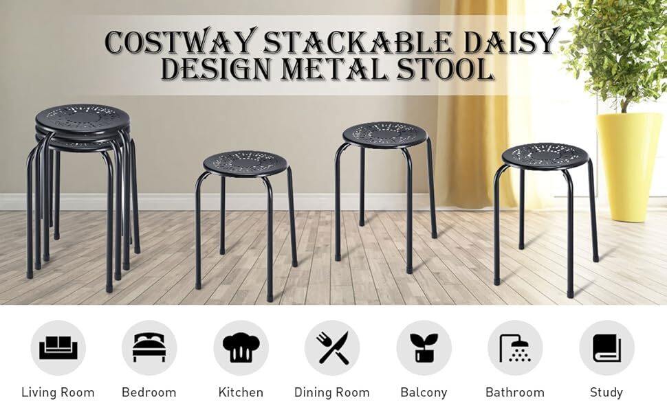 Stackable Metal Stool