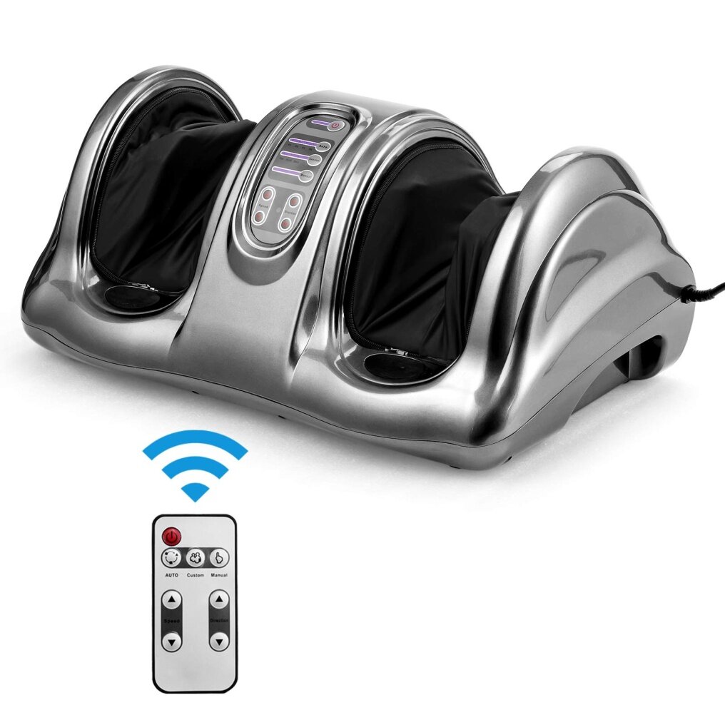 Electric Shiatsu Foot Massager w/Remote and 4 Massage Modes